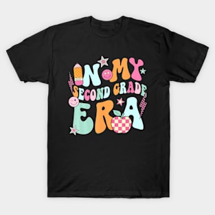 In My Second Grade Era Back To School Retro Groovy 2nd T-Shirt